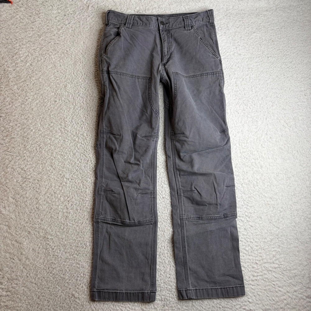 Carhartt Rugged Flex Double Knee Front Work Pants Gray 30x30 (29x28) 102802